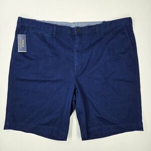 NEW Polo Ralph Lauren 10" Shorts Men's 46B Chino Navy Blue Casual Cotton Golf‎